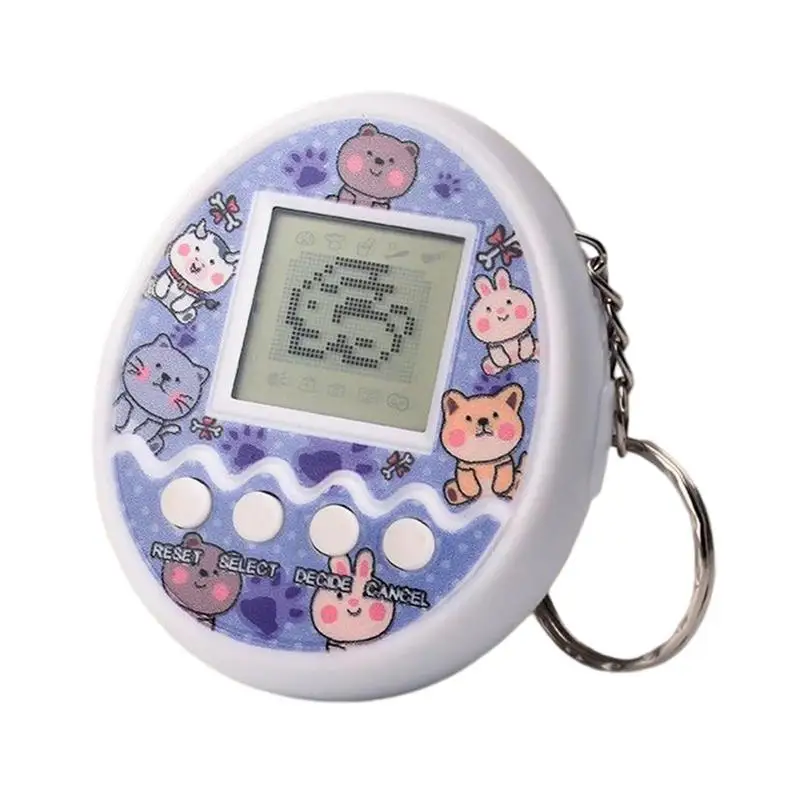 

Electronic Pets Gift Keyring Pets Toys Gift Penguins Mini Portable Retro Handheld Game E Console Keyring Gift