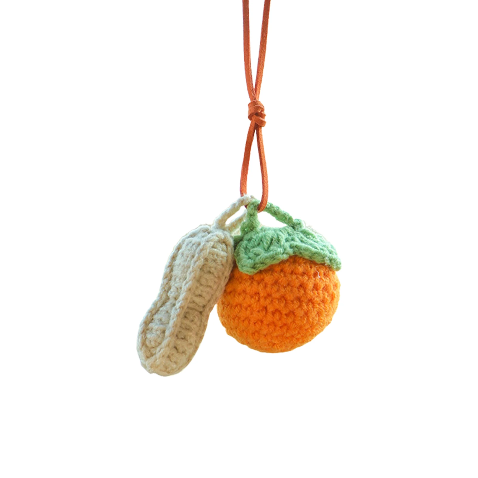 

Knitted Car Accessories Rear View Mirror Accessories Knitting Plush Crocheting Car Pendant Hand-woven Plush Cute Accessories