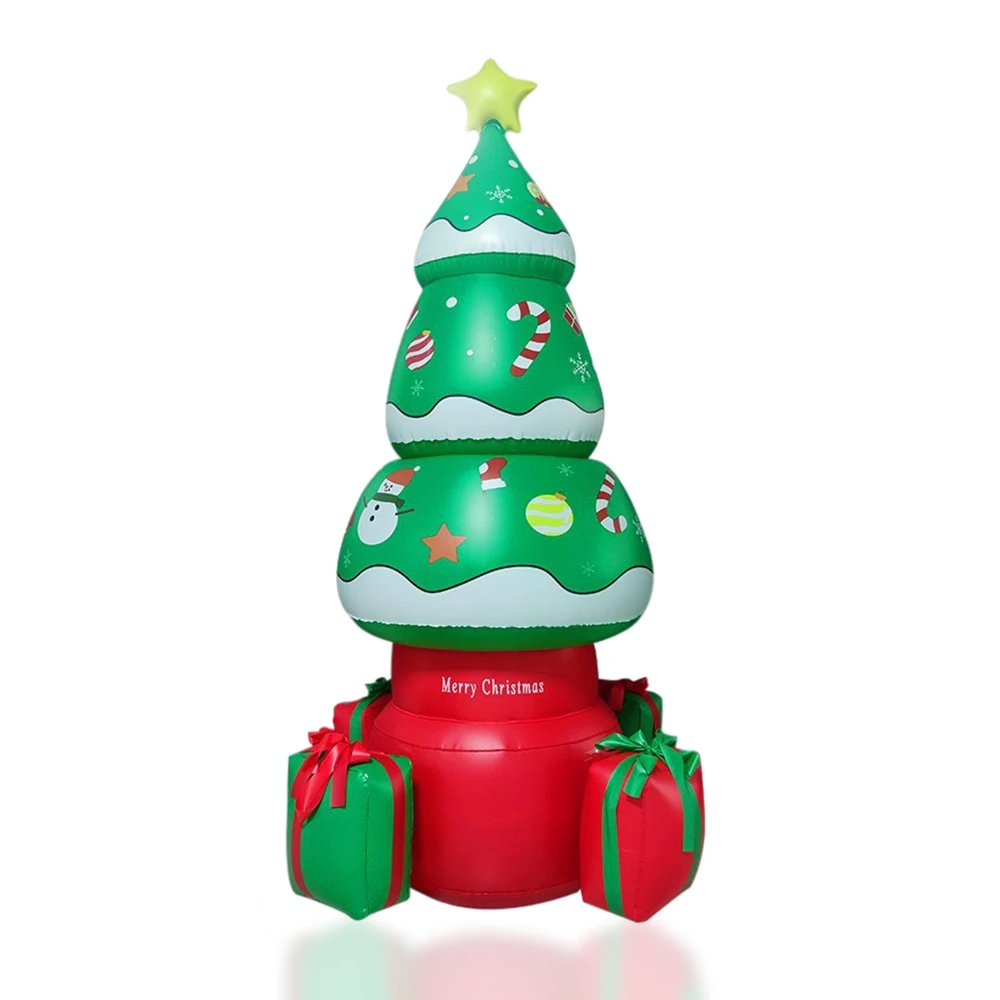 

LED Christmas Inflatable Tree Decoration Ornaments Winter Home Yard Garden Porch Luminous Toys Kids Adults Gift