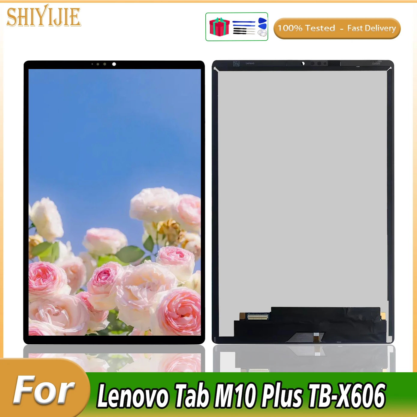 

ЖК-дисплей для Lenovo Tab M10 Plus TB-X606F X606 TB-X606X ЖК-дисплей с сенсорным экраном дигитайзер в сборе запасные части для ремонта