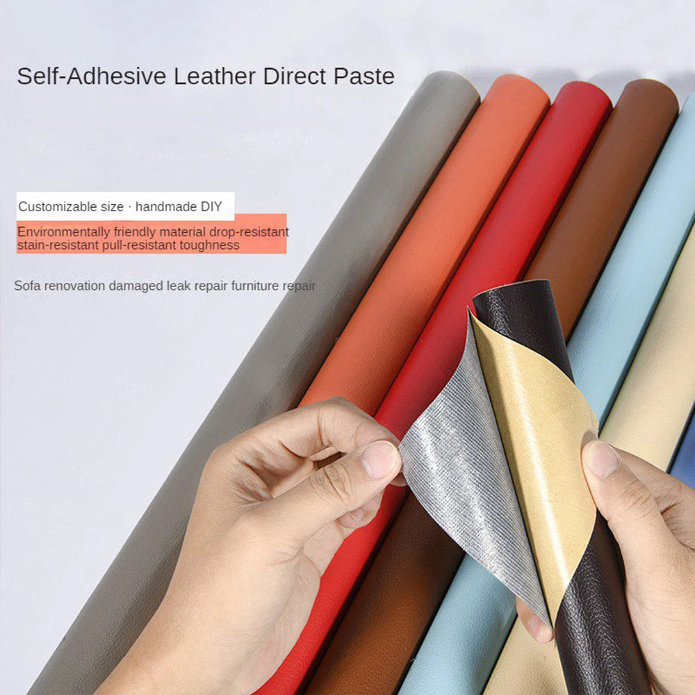 

50X137CM Self-Adhesive DIY PU Leather Repair Patches Fix Sticker for Sofa Car Seat Table Chair Bag Shoes Home Fabric Stickers