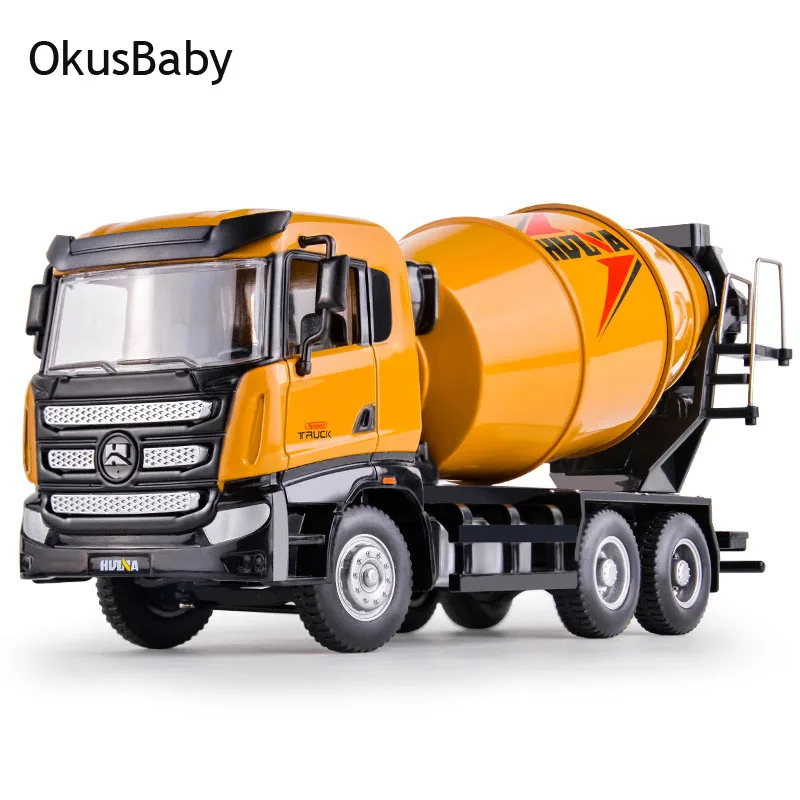 

1: 50 HUINA модель смесителя из сплава модель грузовика скользящая инженерная конструкция тяжелого транспортного средства вращающаяся направляющая разряда