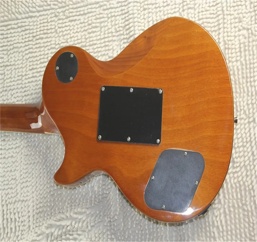 Высококачественная Заводская изготовленная на заказ Золотая электрогитара Les