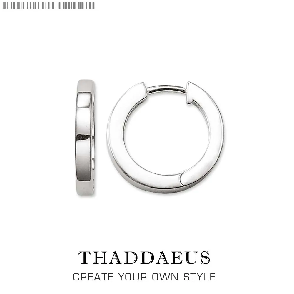 

Hinged Hoop Earrings Creole Classic Europe Style Glam Trendy Fine Jewerly Gift For Women Men In 925 Sterling Silver