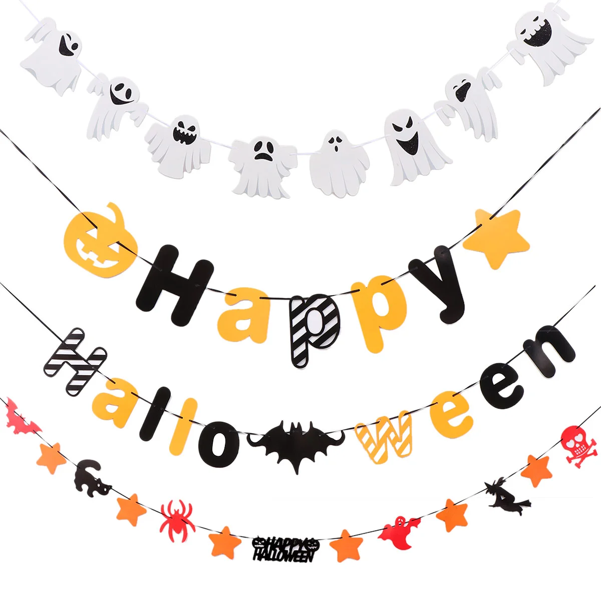 

Outdoor Hanging Decor Trick or Treat Garland Party Banner Party Favors