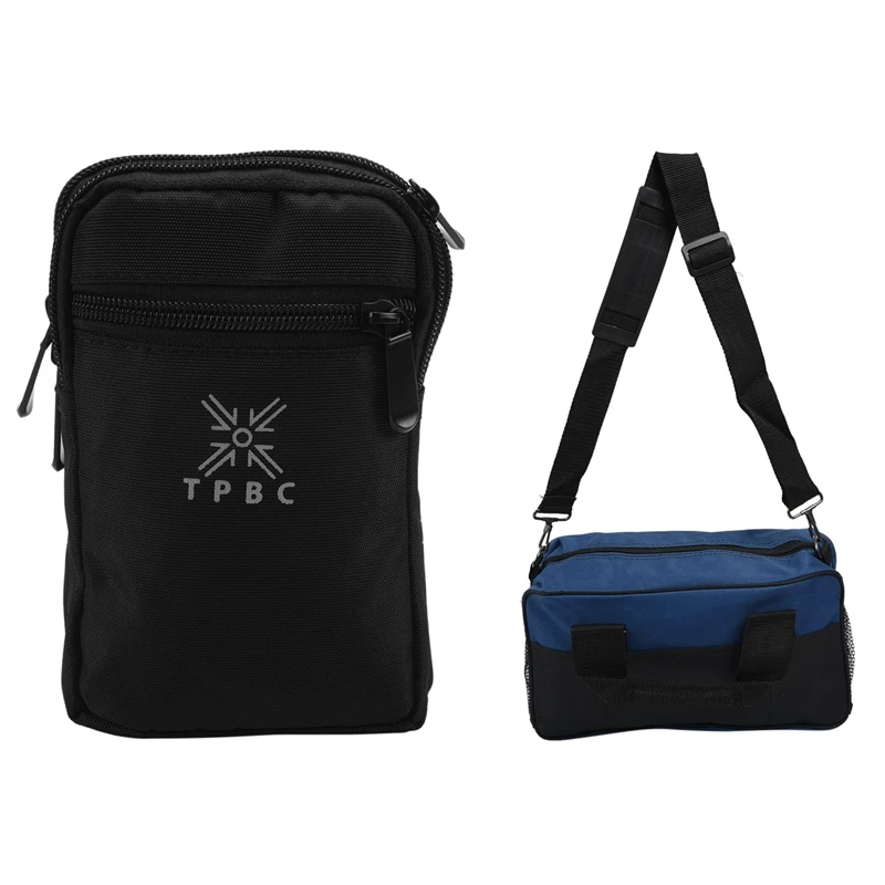 

1X Outdoor Running Pack Waist Belt Phone Pouch Bag, Black & 1 Pcs Tool Kit Pack Hardware Repair Kit Tool Bag