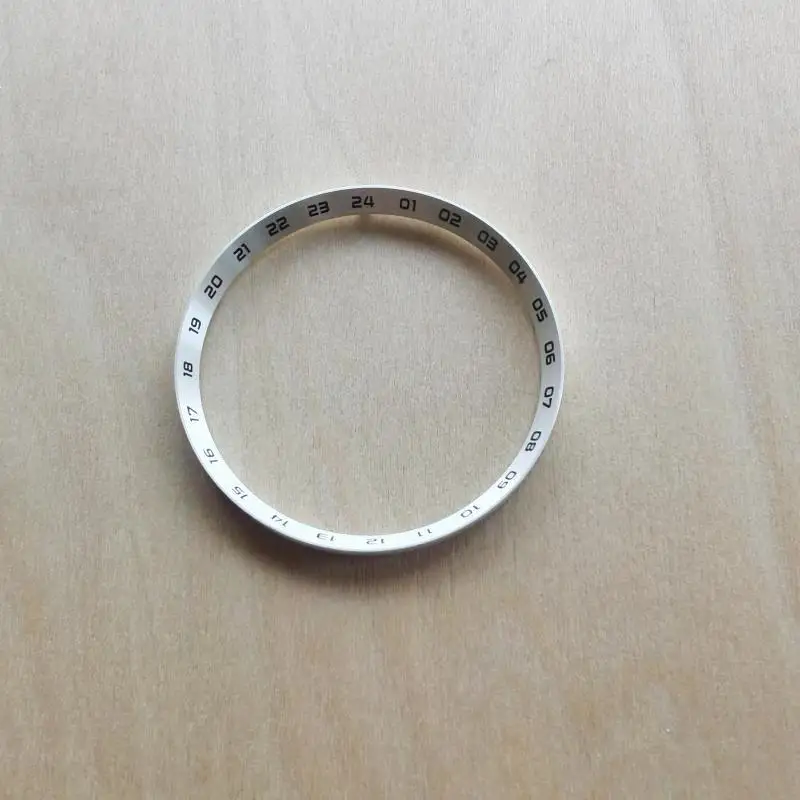 Mod Watch Accessories 30.5mm SKX007 Chapter Ring 24 Hours Index Fit For SKX007 NH35 NH36 Movement Diving Watch