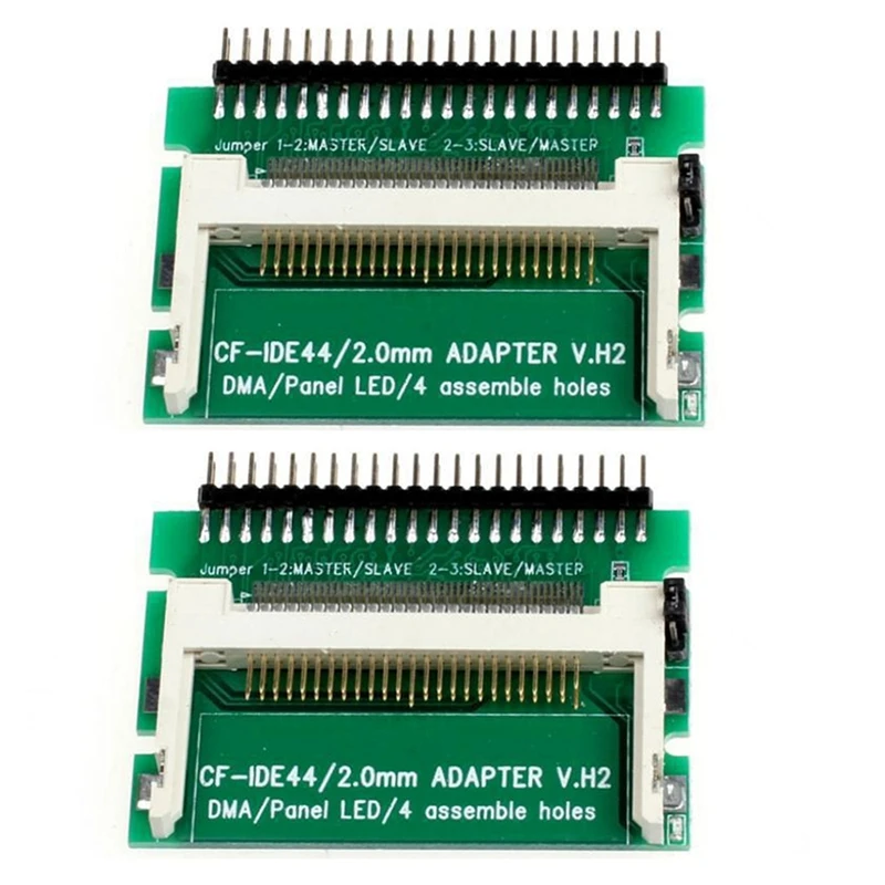 

2Pcs CF Flash Memory Card to Laptop 2.5Inch 44 Pin Drive Board Hdd Adapter Hard Male Electronics Disk Card Adapter