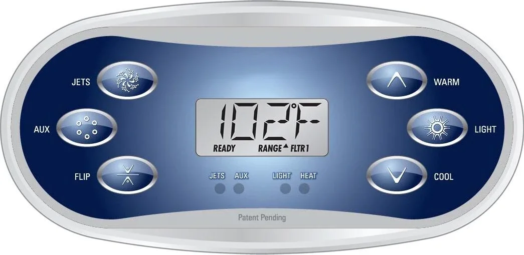 Spa Topside Panel Balboa Revolution TP600 Jets Aux (или Flip ) Warm светильник Cool (55673-05)