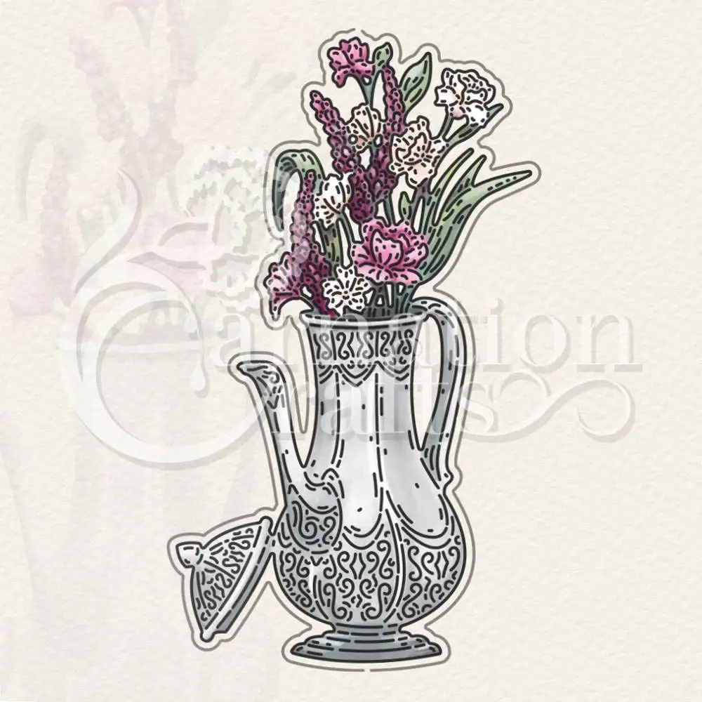 

Vase And Flowers Metal Cutting Dies For Scrapbooking New Make Photo Album Card Diy Paper Embossing Craft Supplies 2022