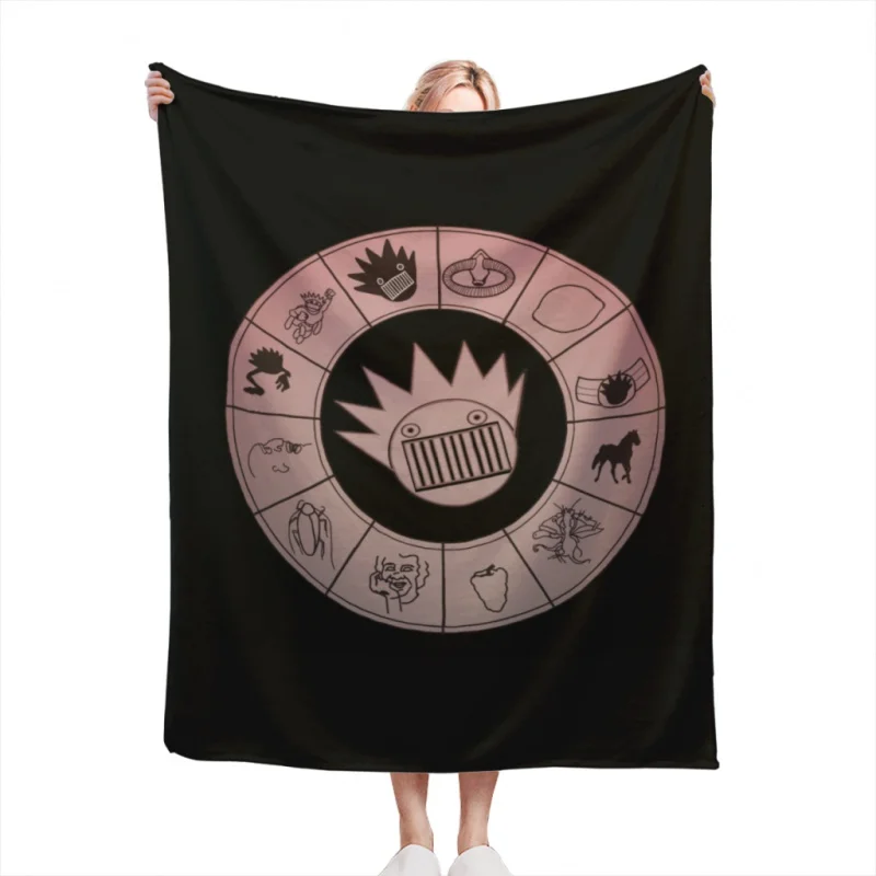 

Boognish Rising Throw Blanket Airplane Travel Decoration Soft Warm Bedspread