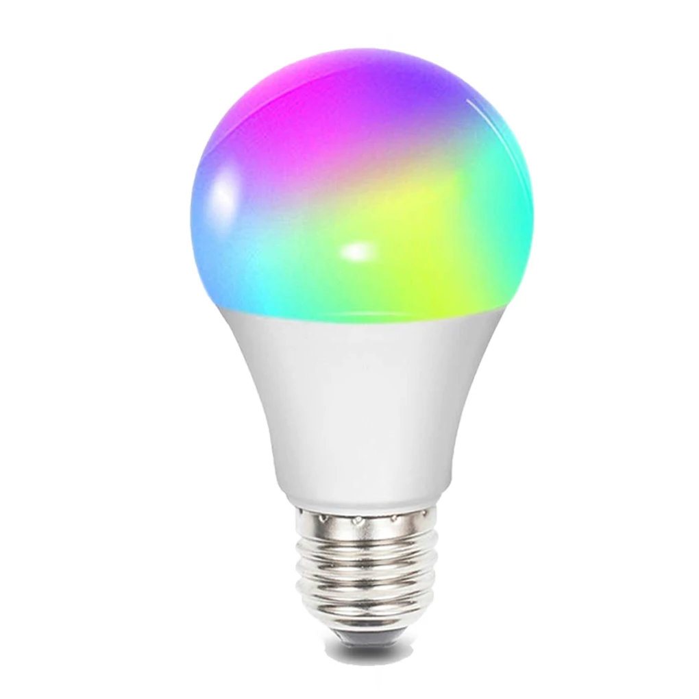 

Умная лампа E27 B22 E26 E14, RGB Светодиодная лампа с Wi-Fi для Android Apple, с дистанционным управлением для дома