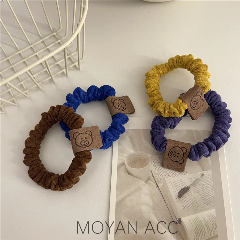 Осенне-зимняя искусственная лента для волос ободок с медведем Женская обвязка