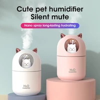 air humidifier cute rabbit ultra silent usb aroma essential car led night air purifier mist maker air fresher home appliance