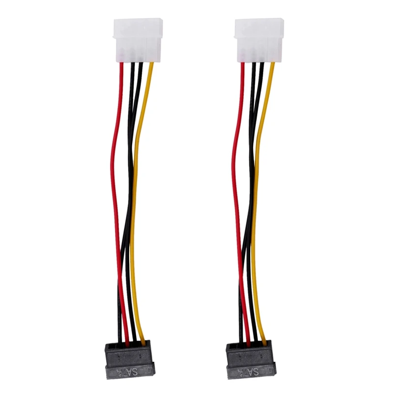 

New 2X SATA Power Female To Molex Male Adapter Converter Cable, 6-Inch