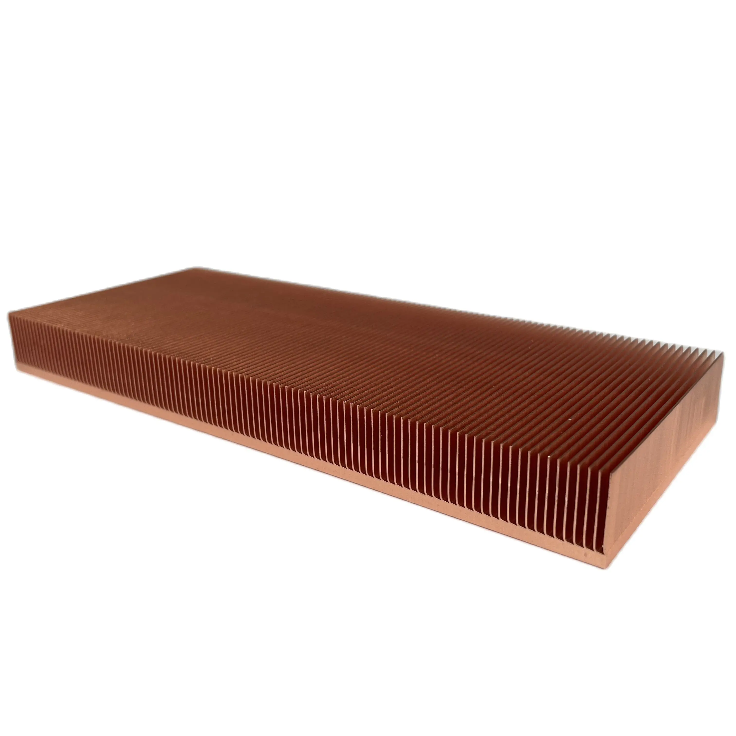 

High-power industrial equipment Pure Copper Radiator 200x80x20mm Skiving Fin Heat Sink For medical equipment projector