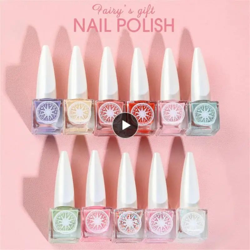 

25 Colors Nail Polish 7.5ml Water-based Nail Polish Non Peelable Semi-permanent Varnish Childrens Nail Polish Nail Gel