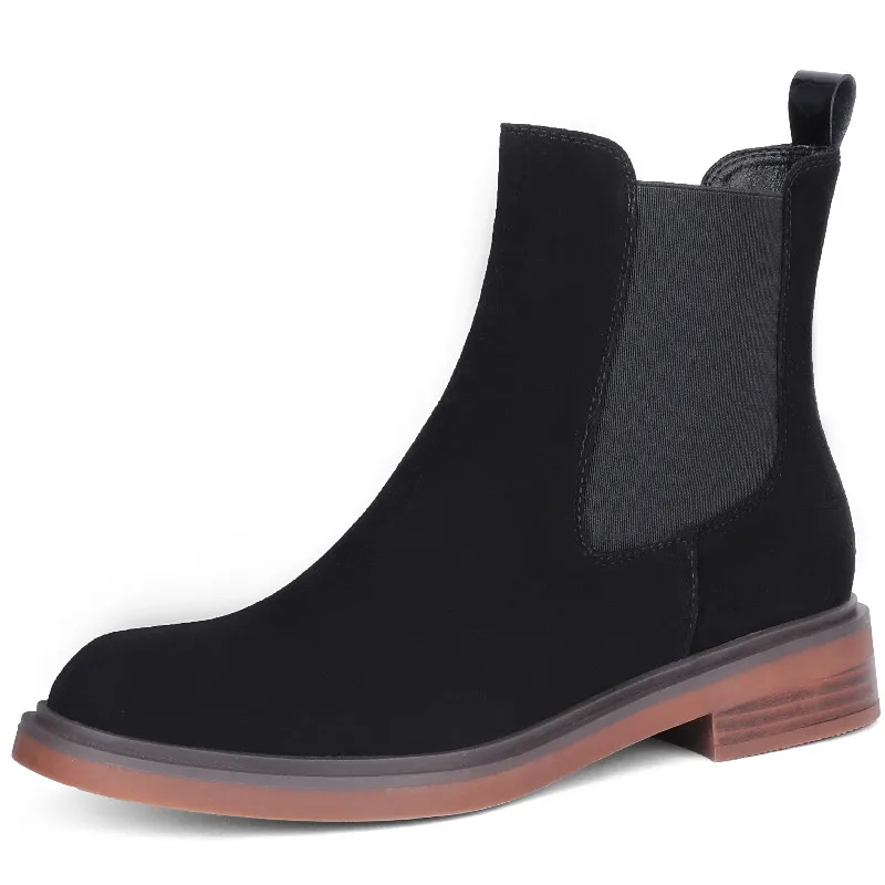 

Dilalula Working Leisure Women Ankle Boots Autumn Winter Fashion Concise Kid Suede Leather Low Heels Shoes Woman New Arrival