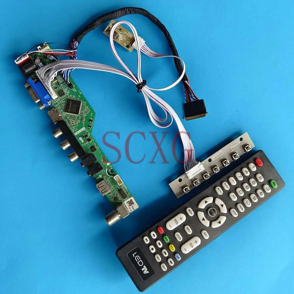 

For LP156WH2-TLEA Tablet PC 40 Pin LVDS 1366 768 USB HDMI-Compatible VGA AV 15.6" TV Analog Signal Display Controller Board Kit