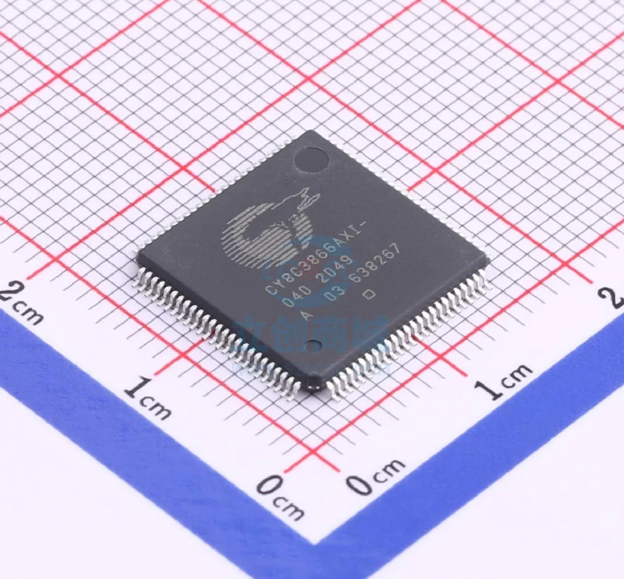 100% New Original CY8C3866AXI-040 Package TQFP-100 New Original Genuine Microcontroller (MCU/MPU/SOC) IC Chi