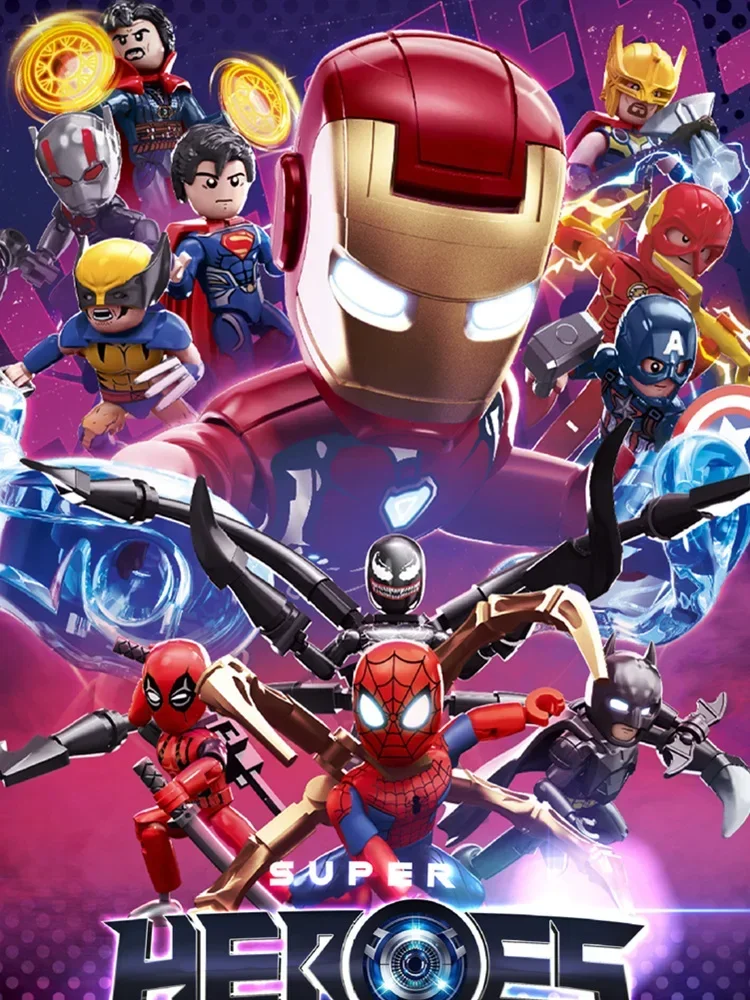 Miniso Marvel Росомаха Дэдпул Железный человек Веном Мстители Тор Человек-Паук