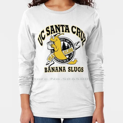 Uc Banana Slugs Футболка 100% хлопок банан Slugs Криминальное чтиво Винсент Вега Калифорния Университет плоская слизь большой размер 6xl футболка