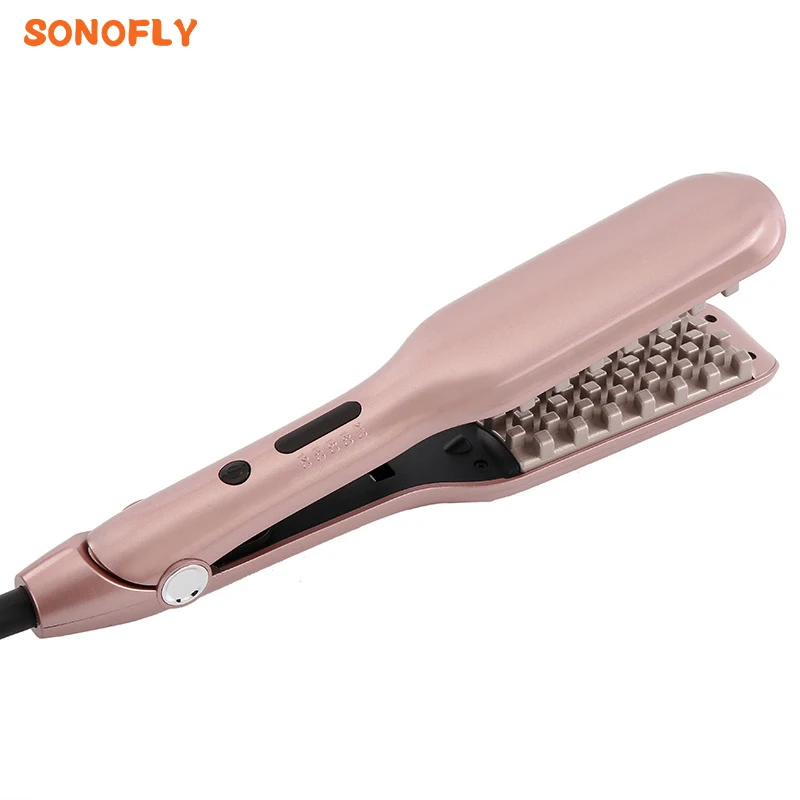 SONOFLY Professional 3D Fluffy Corn Curling Iron Negative Ion Hair Curler Widen Flat Iron 5 Temperatures Home Styling Tools A178