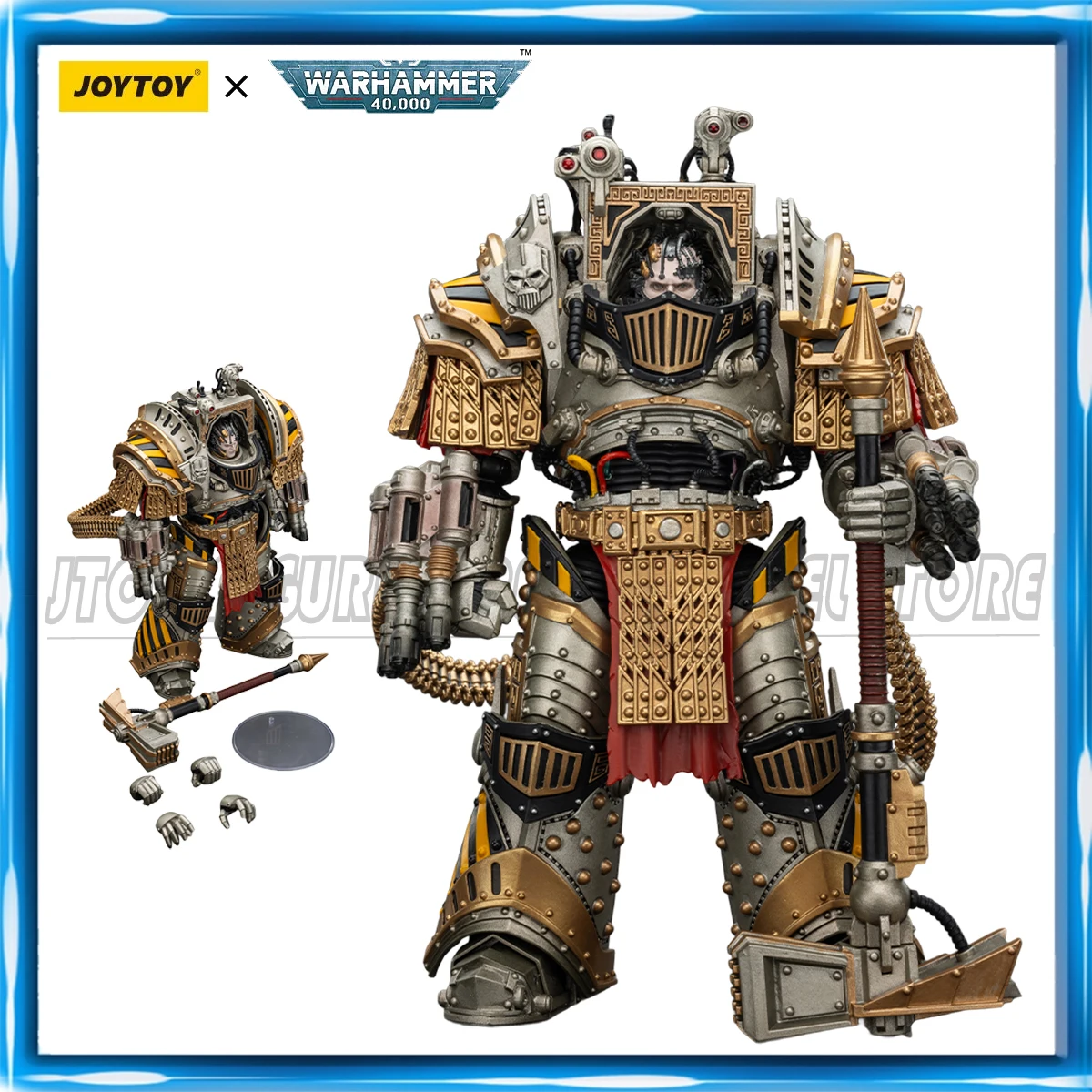 Фото JOYTOY Warhammer40K 1/18 Фигурка Железные воины Perturabo, Primarch of the lVth Legion фигурки игрушки №1