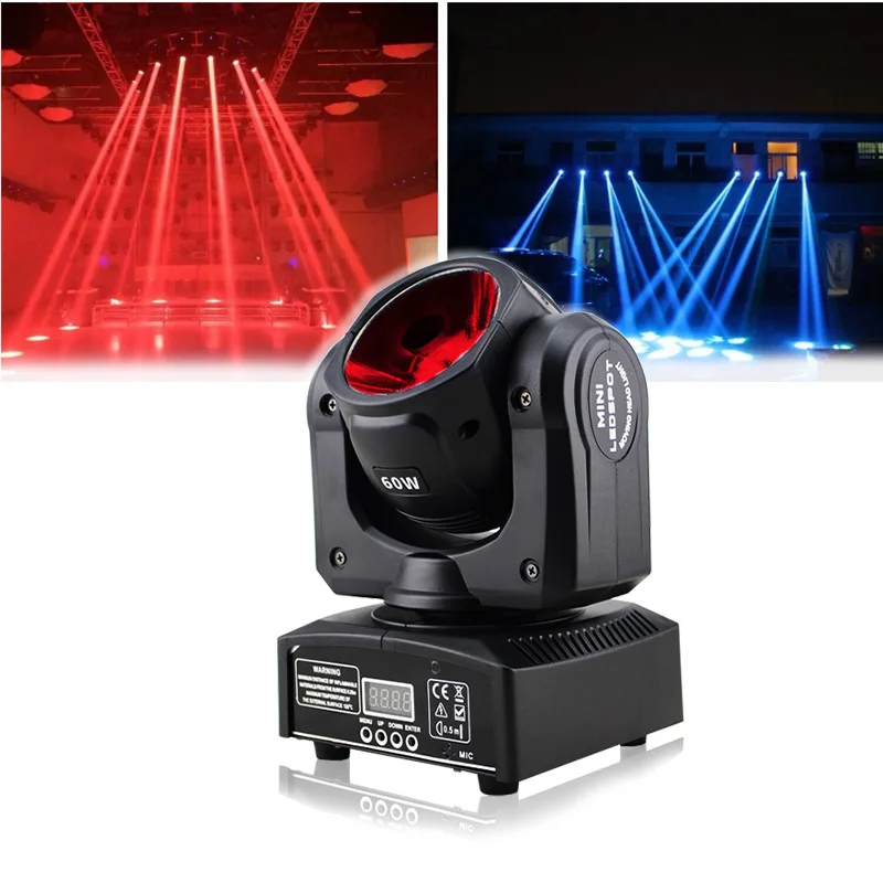 

Professional DJ Disco Sharpy Beam 60W 4-in-1 led beam moving head light six heads spot Moving Head Lights Stage Lighting