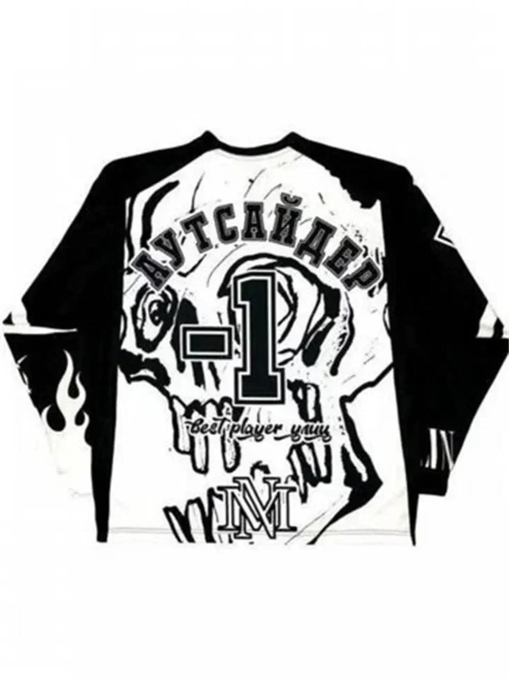 2024 ретро одежда Y2k хип-хоп спортивные манжеты женские рубашки Мужская Уличная