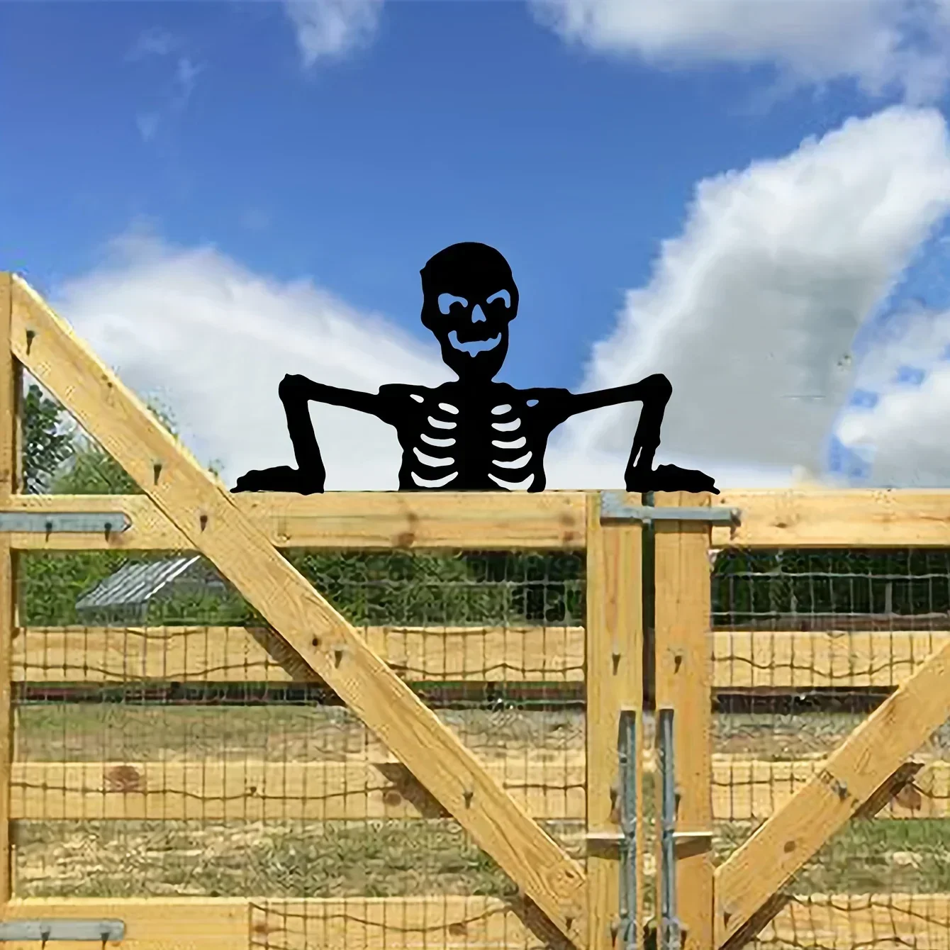 Железная Художественная Силуэтная Статуя Милый Скелет Декоративное Украшение