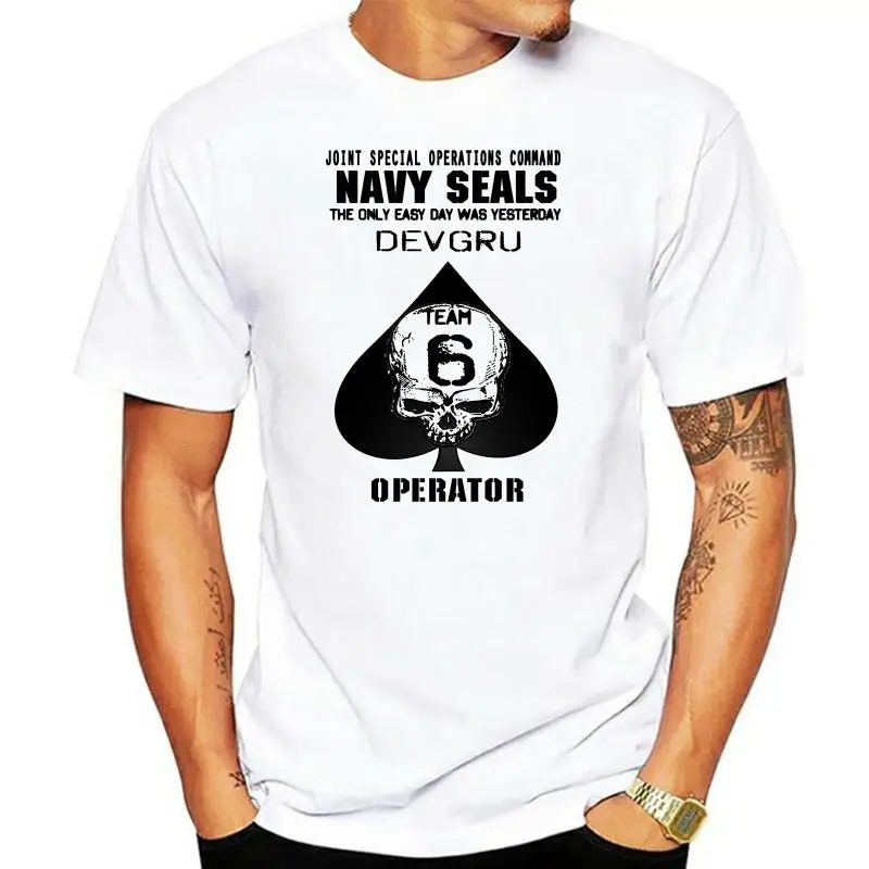 Military T-shirt Black Ops Commando Action tee(15)