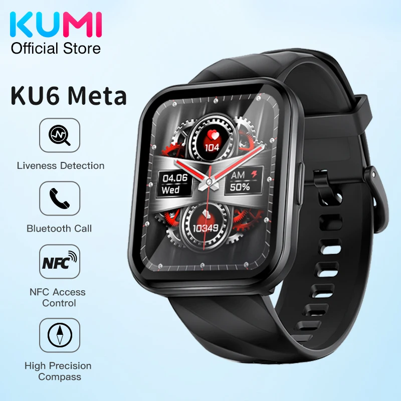 World Premiere KUMI KU6 Meta Smart Watch 1.96