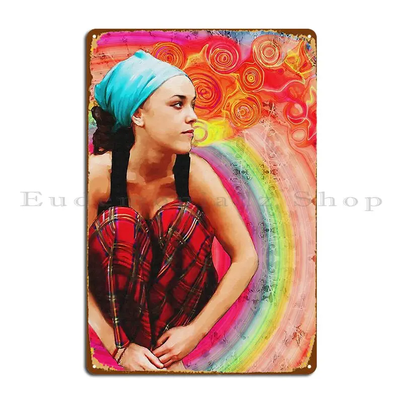 Металлический постер Hippie Zaz в стиле ретро