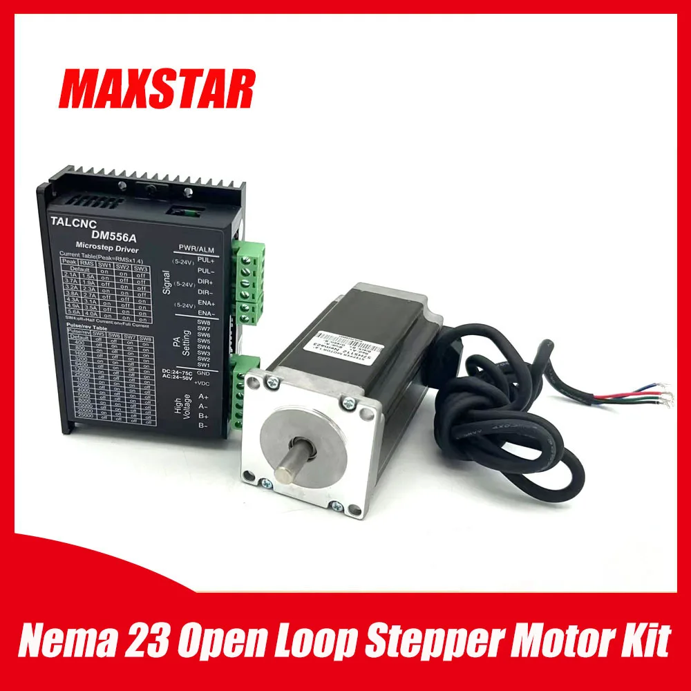 Комплект шагового двигателя Nema 23 с открытым контуром 2 фазы 3N.m 4A 57HS112 + DM556A для