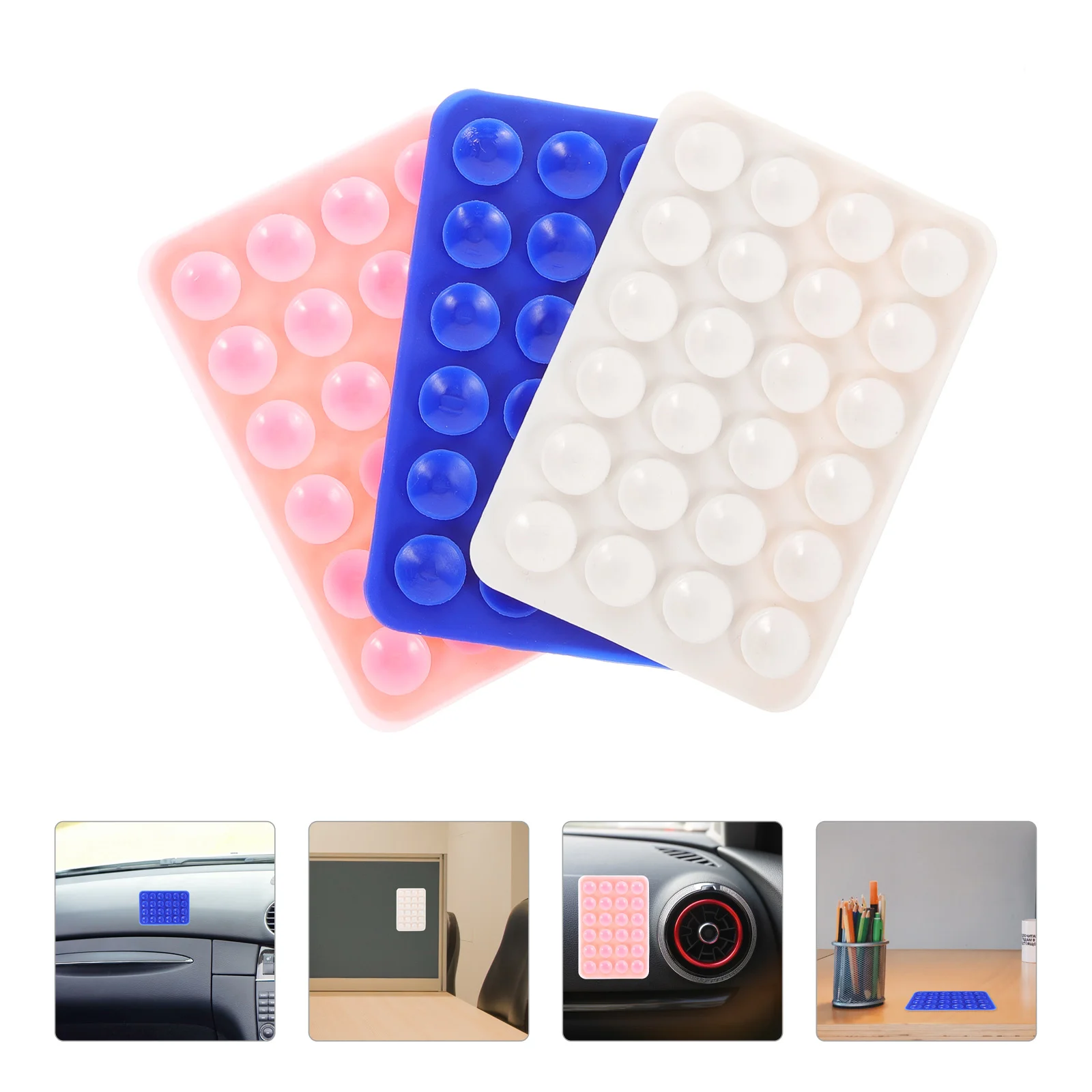 

6 Pcs Stand Tablet Plane Phone Holder Mount Base Para Case Silica Gel Suction Cup Stands