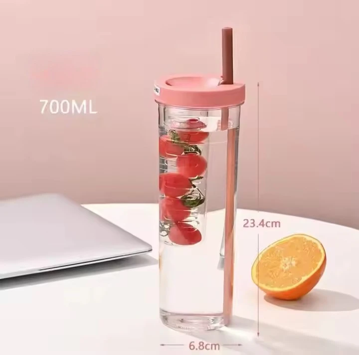 

Складная пластиковая бутылка для воды Summer 700 мл