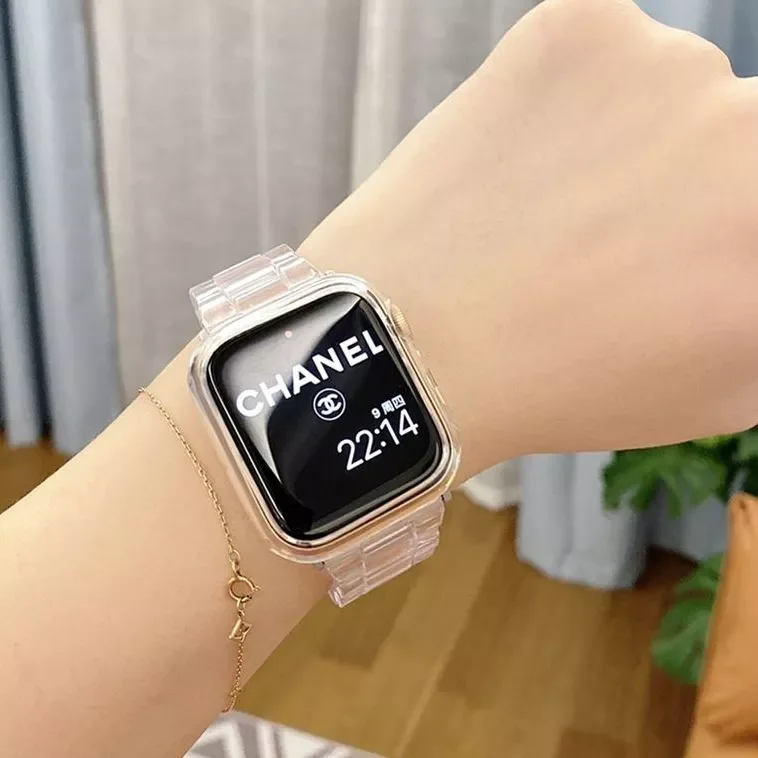 

Ремешок прозрачный для Apple Watch Band Series SE 7 6 5 4321, браслет для Iwatch 38 мм 40 мм 42 мм 44 мм, аксессуары для часов