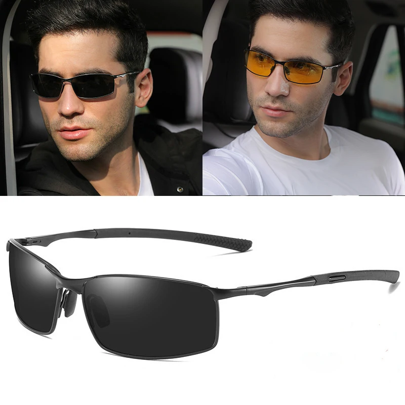 

Солнцезащитные очки для мужчин и женщин UV-400, модные поляризационные, в классической оправе из сплава, для вождения и занятий на свежем возду...