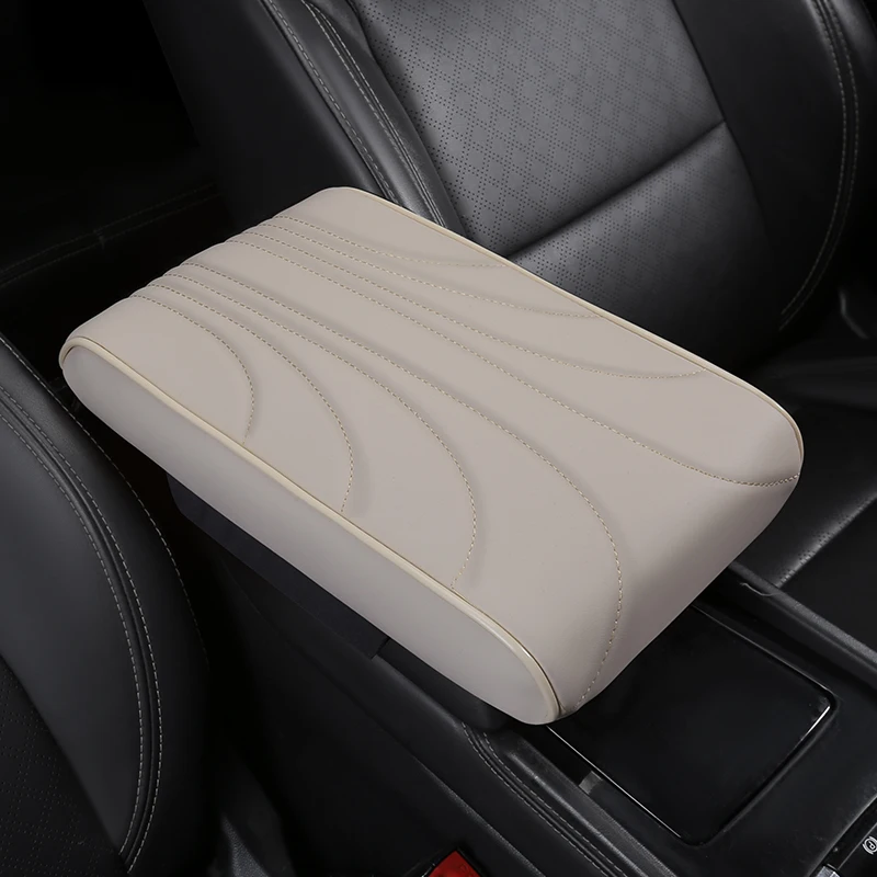 Наппа Кожаный Автомобильный подлокотник усилитель подушка универсальная