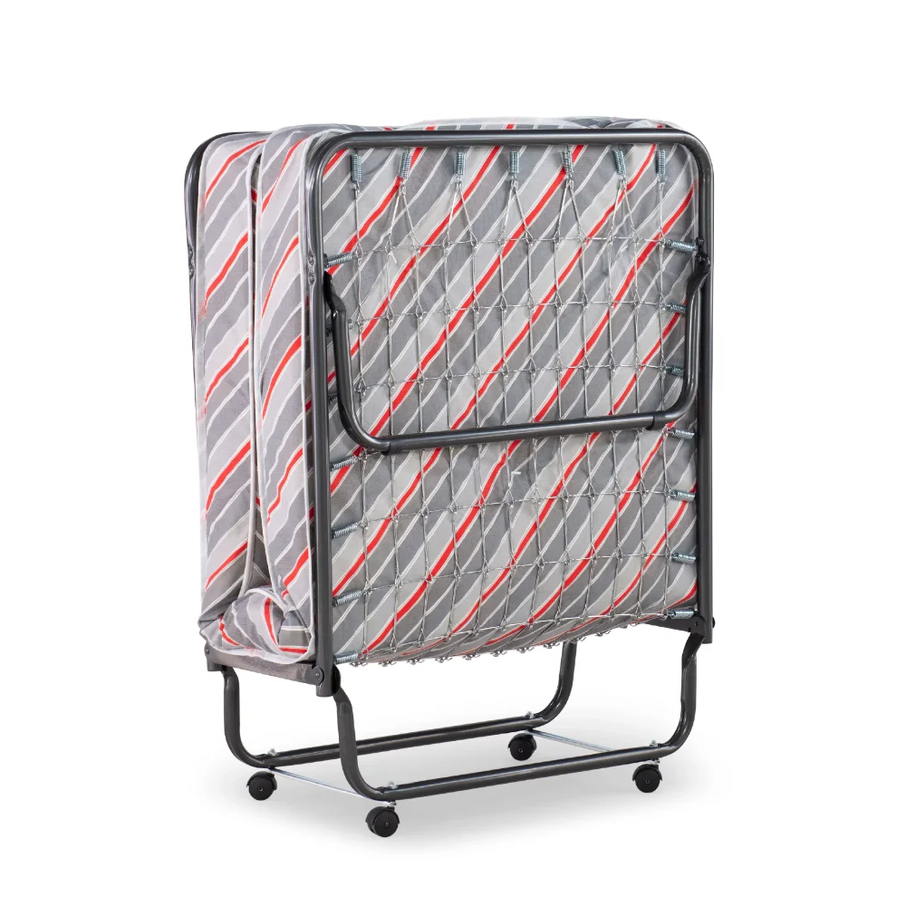 

Torino Folding Rollaway Guest Bed with 4" Innerspring Mattress, Cot