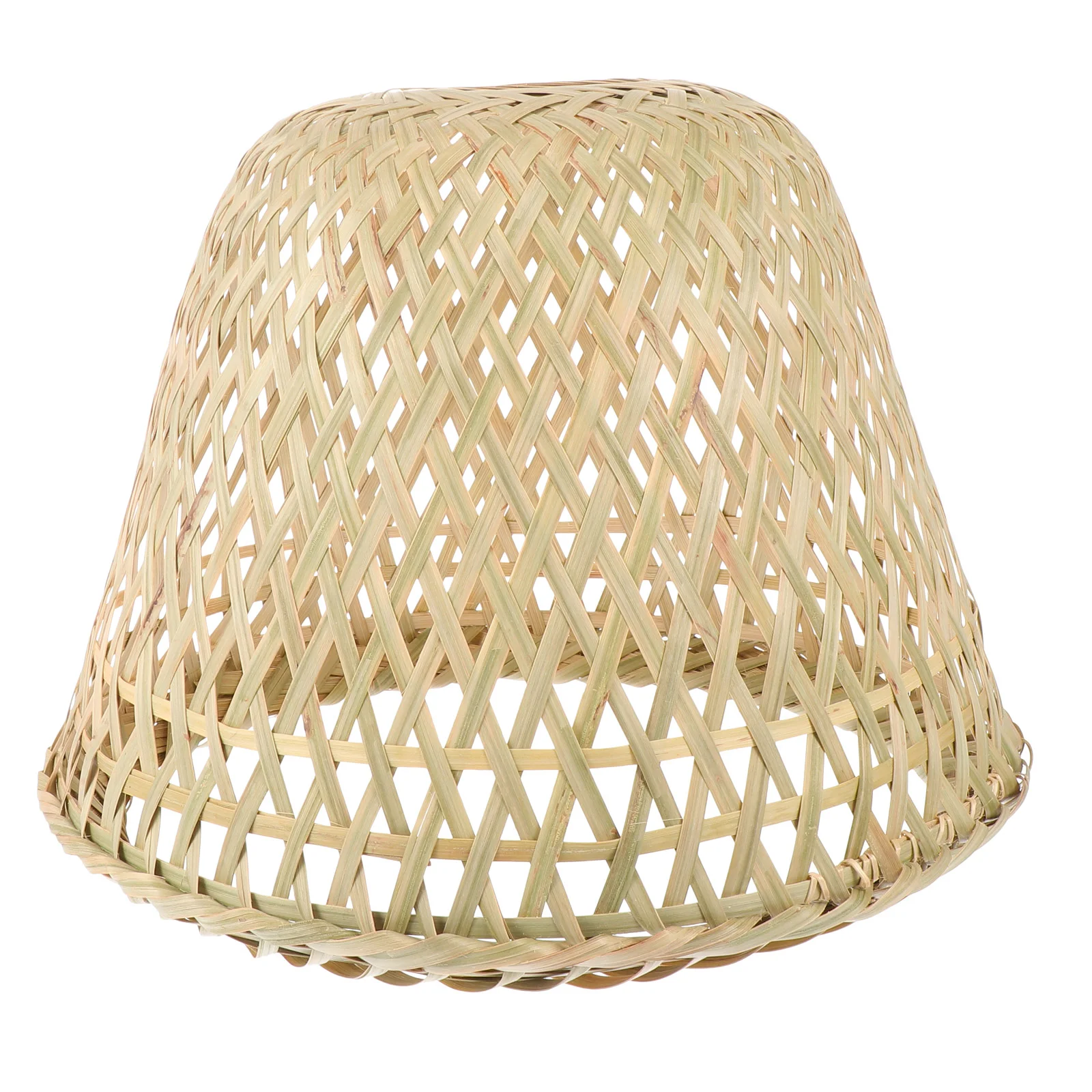 

Rattan Pendant Lamp Shade Replacement Woven Hanging Lampshade Chandelier Cover Natural Wicker Light Shades for Farmhouse Home