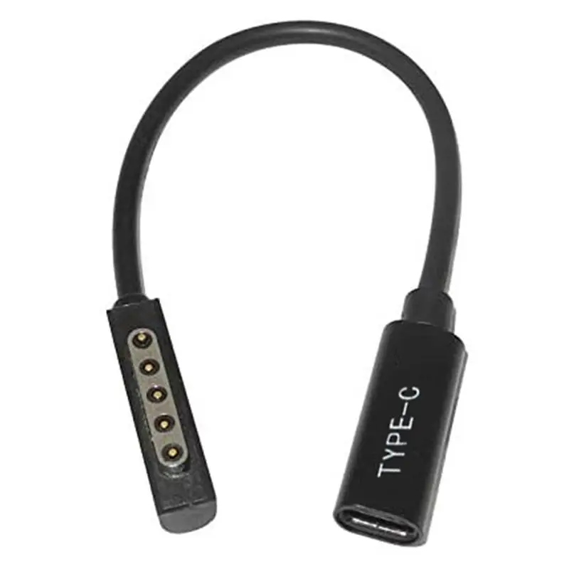 Фото Стильный зарядный кабель Type C PD 2X, адаптер питания USB C с разъемом для подключения Microsof Surface Pro 1/2 Tablet №5