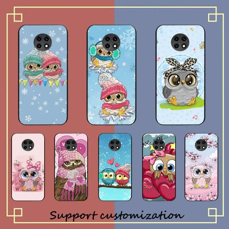 

Animal Cute Cartoon Owl Phone Case for Samsung S20 lite S21 S10 S9 plus for Redmi Note8 9pro for Huawei Y6 cover