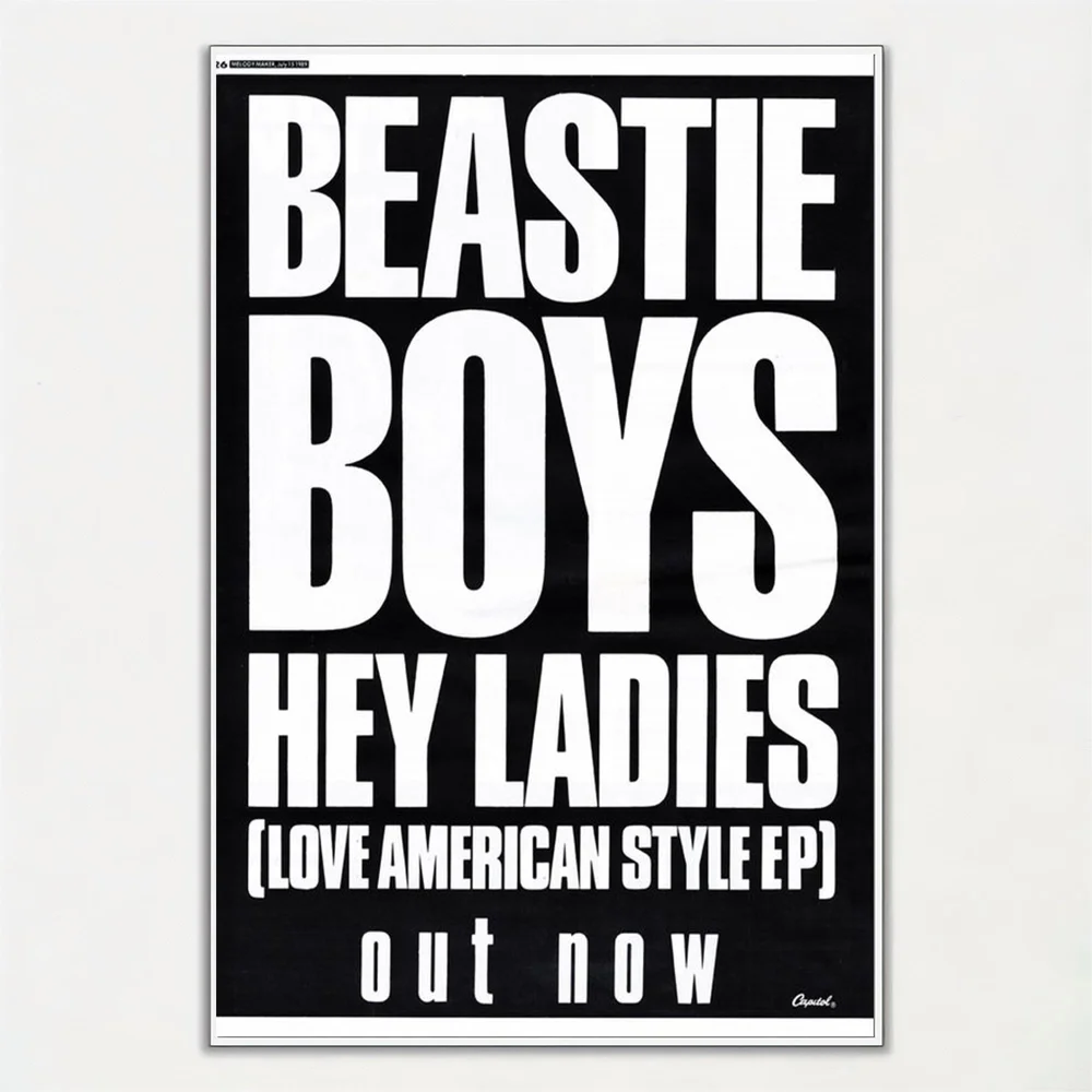 Панк-рок хип-хоп группа Beastie Boys плакат настенное искусство домашний декор комнаты