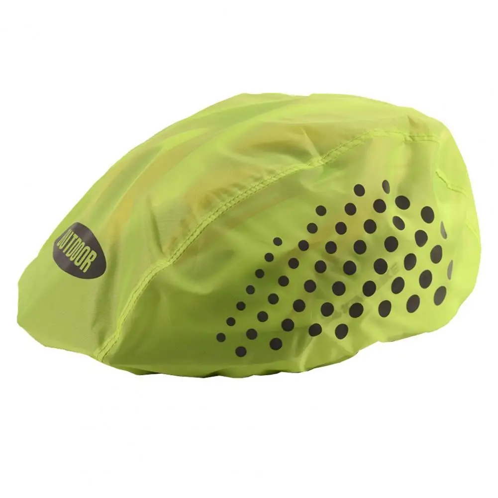 

Reflective Helmet Rain Cover Waterproof Oxford Cloth Dot Print Bike Helmet Cover Outdoor Supplies Cycling Headwear