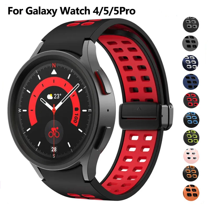 Магнитная застежка D-образная пряжка для Samsung Galaxy Watch 4 Classic 5 Pro Спортивный браслет