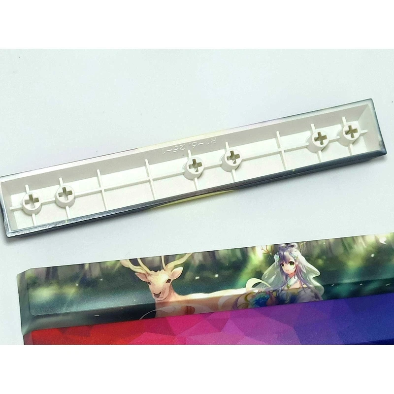 DIY клавиатура PBT 6 25u с космическим колпачком 5-сторонняя краской колпачок для