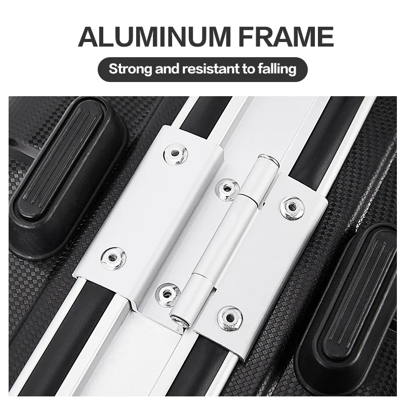 OIWAS Travel Luggage Rolling Wheels Aluminum Frame Suitcase Carry On Rolling Luggage Boarding Cabin 20 Inch For Men Women Trip