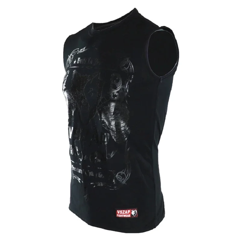 Футболка VSZAP MMA со встроенными рисунками мужская спортивная футболка для